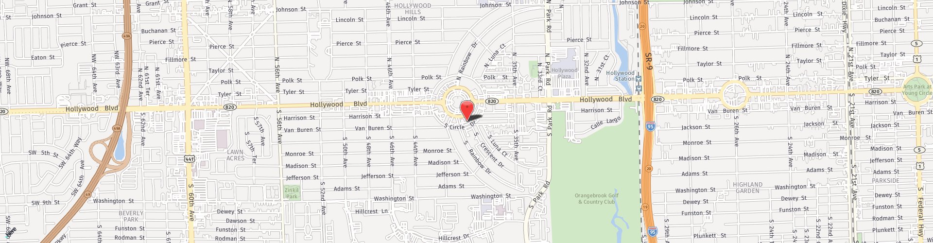 Location Map: 3850 Hollywood Blvd Hollywood, FL 33021
