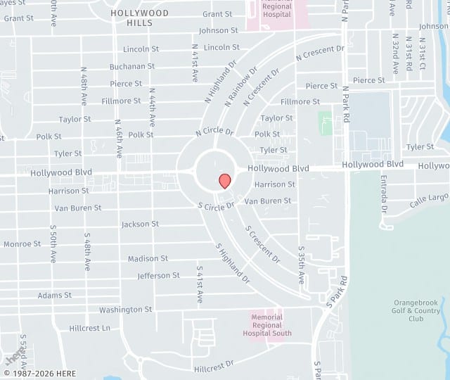Location Map: 3850 Hollywood Blvd Hollywood, FL 33021