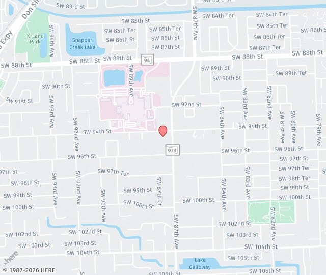Location Map: 9408 SW 87th Avenue Miami, FL 33176