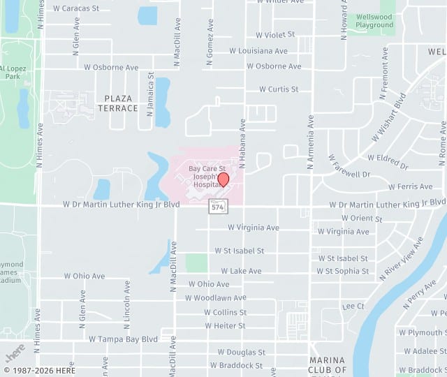 Location Map: 2727 West Dr. Martin Luther King Jr. Blvd Tampa, FL 33607
